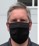 imagen de Chicago Protective Apparel Plisado Máscara facial CM-REN-B - Universal - Negro - CPA CM-REN-B