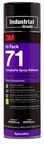 imagen de 3M Spray 71 Hi-Tack Adhesivo en aerosol Transparente Aerosol 18.04 oz Lata de aerosol Contiene 1,1-Difluoroetano - 14327
