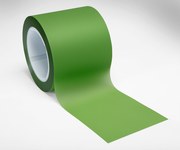 imagen de 3M Óxido de aluminio Verde Rollo de película para solapado, Óxido de aluminio, 30 µ Micron, 4 pulg. ancho x 150 pies longitud - 14055