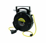 imagen de Reelcraft Industries LG Series Cord Reel - 75 ft Cable Included - Spring Drive - 10 Amps - 125V - Quad Outlet - 14 AWG - LG3075 143 9Q