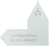 imagen de Starrett Acero Medidor de radio - 167-1/64