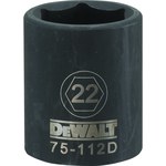 imagen de DEWALT DWMT75112OSP 22 mm Toma De Impacto - Acero - accionamiento 1/2 pulg. 6 Puntos - 51123
