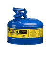 imagen de Justrite Lata de seguridad 7125300 - Azul - 2 1/2 gal Capacidad - Acero - 14014
