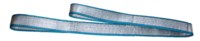 imagen de Lift-All Tuff-Edge III Polyester 2-ply Flat Eyes Web Sling EE2802TFX24 - 2 in x 24 ft - Silver W/Blue Edge