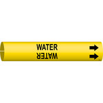 imagen de Bradysnap-On 4154-C Marcador de tubos - 2 1/2 pulg. to 3 7/8 pulg. - Plástico - Negro sobre amarillo - B-915