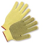 imagen de West Chester Yellow Large Cut-Resistant Gloves - ANSI A3 Cut Resistance - PVC Single Side Coating - 9.75 in Length - 35KD