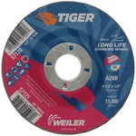 imagen de Weiler Tiger Disco esmerilador 57121 - 4-1/2 pulg - Óxido de aluminio - 24 - R