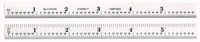 imagen de Starrett Acero totalmente flexible Regla de acero totalmente flexible - longitud de 6 pulg. - ancho de 1/2 pulg. - espesor de 1/64 pulg. - C309R-6