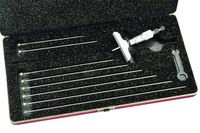 imagen de Starrett Medidor de profundidad micrométrico - longitud de 2-1/2 pulg. - diámetro de 1/8 pulg. - 440Z-9RL