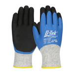 imagen de PIP G-Tek PolyKor 41-8035 Gray/Blue Large Cold Condition Gloves - Latex Coating - Acrylic Insulation - Rough Finish - 41-8035/L