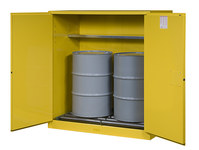 imagen de Justrite Sure-Grip EX Gabinete de almacenamiento de material peligroso 899170 - 110 gal - Amarillo - 11939