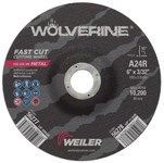 imagen de Weiler Wolverine Rueda de corte 56277 - Tipo 27 - rueda de centro hundido - 6 pulg. - Óxido de aluminio - 24 - R