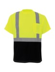 imagen de Global Glove FrogWear GLO-B007 Camisa de alta visibilidad GLO-007B-LG - Grande - poliéster Malla Birdseye - Amarillo/negro - ANSI clase 2 - glo-007b lg