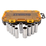 imagen de DEWALT DWMT73815 Juego de llaves de vaso profundas - Acero - accionamiento 1/2 pulg. - 38155