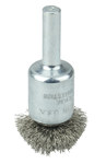 imagen de Weiler Stainless Steel Cup Brush - Unthreaded Stem Attachment - 1 in Diameter - 0.006 in Bristle Diameter - 10042