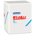 imagen de Kimberly-Clark Wypall X60 Blanco Hydroknit Limpiador - 1/4 doblez - longitud total 12.5 pulg. - Ancho 10 pulg. - 41083