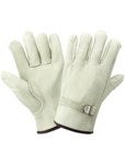 imagen de Global Glove 3200PS Tan Large Grain Cowhide Leather Driver's Gloves - Keystone Thumb - 3200PS/LG