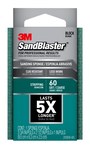 imagen de 3M SandBlaster 11516 Esponja de lijado - 2 1/2 pulg. x 3 3/4 pulg. - 60 - Grueso - Carburo de silicio