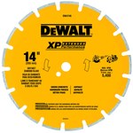 imagen de DEWALT XP Asphalt/Green concreto Diamante Cuchilla circular segmentada - diámetro de 14 pulg. - DW4746