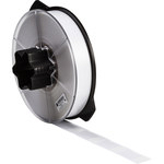 imagen de Brady Wraptor 150509 Rollo de etiquetas troqueladas para impresoras - 1 pulg. x 2.25 pulg. - Vinilo - Transparente/Blanco - B-417
