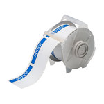 imagen de Brady 121554 Rollo de etiquetas para impresora - Vinilo - Azul sobre blanco - B-595