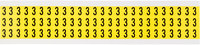 imagen de Brady 3410-3 Etiqueta de número - 3 - Negro sobre amarillo - 11/32 pulg. x 1/2 pulg. - B-498