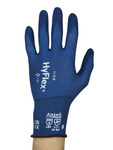 imagen de Ansell Hyflex 11-818 Blue 5 Nylon/Spandex Work Gloves - Hyflex Palm Only Coating - 11-818 SZ 5