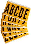 imagen de Brady KIT 1560-LTR Kit de etiquetas de letras - A a Z - Negro sobre amarillo - 1 3/4 pulg. x 5 pulg.