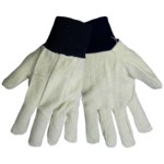 imagen de Global Glove C110 Blanco Grande Lona/Algodón Guantes de trabajo - Pulgar tipo ala - C110 MENS