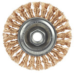 imagen de Weiler 13121 Wheel Brush - 4 in Dia - Crimped Bronze Bristle
