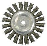 imagen de Weiler 36026 Wheel Brush - 4 in Dia - Knotted - Standard Twist Carbon Steel Bristle