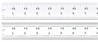 imagen de Starrett Acero templado para muelles Regla de acero - longitud de 36 pulg. - ancho de 1-1/4 in - espesor de 3/64 pulg. - C604R-36
