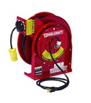 imagen de Reelcraft Industries L Series Cord Reel - 45 ft Cable Included - Spring Drive - 15 Amps - 125V - Single Outlet - 12 AWG - L 4545 123 3