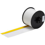 imagen de Brady 113226 Rollo de etiquetas para impresora - 3 pulg. x 100 pies - Vinilo - Blanco/amarillo - B-595