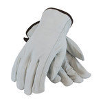 imagen de PIP 68-163 White Medium Grain Cowhide Leather Driver's Gloves - Keystone Thumb - 9.3 in Length - 68-163/M