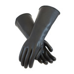 imagen de PIP Assurance 47-L442 Black Large Latex Chemical-Resistant Gloves - 47-L442/L