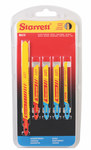 imagen de Starrett Bi-Metal Kit de hojas de sierra de calar para cortar metales - longitud de Diseño inastillable, irrompible durante el uso normal - BU3