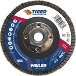 imagen de Weiler Tiger Ceramic Type 27 Flap Disc 50133 - Ceramic - 4-1/2 in - 40 - Coarse