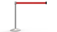 imagen de Banner Stakes QLine Barrera retráctil con poste AL6107M - Rojo - banner stakes al6107m