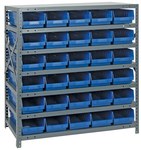 imagen de Quantum Storage 1839-104 Gris Acero Bastidor fijo - Altura 39 pulg. - Gavetas incluidas - 00279