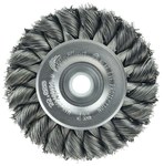 imagen de Weiler 09104 Wheel Brush - 3 in Dia - Knotted - Standard Twist Steel Bristle