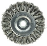 imagen de Weiler 08254 Wheel Brush - 3 in Dia - Knotted - Standard Twist Stainless Steel Bristle
