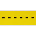 imagen de Brady 3450-DSH Etiqueta de puntuación - Perforar - Negro sobre amarillo - 1 1/2 pulg. x 3 1/2 pulg. - B-498
