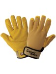 imagen de Global Glove Gripster Sport Amarillo/dorado Grande Spandex Piel de cabra Spandex Guantes de trabajo - sg5308 lg