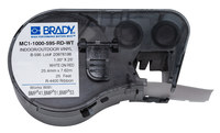imagen de Brady MC1-1000-595-RD-WT Cartucho de etiquetas para impresora - Rojo/blanco