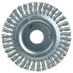 imagen de Weiler Roughneck 13234 Wheel Brush - 4.5 in Dia - Knotted - Stringer Bead Steel Bristle