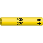 imagen de Bradysnap-On 4000-C Marcador de tubos - 2 1/2 pulg. to 3 7/8 pulg. - Plástico - Negro sobre amarillo - B-915