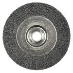 imagen de Weiler 00105 Wheel Brush - 4 in Dia - Crimped Steel Bristle