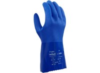 imagen de Ansell AlphaTec 23-200 Azul 9 PVC Apoyado Guantes resistentes a productos químicos - acabado Chorro de arena - Longitud 12 pulg. - 076490-24624