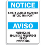 imagen de Brady B-120 Poliéster reforzado con fibra de vidrio Rectángulo Cartel de PPE Blanco - 14 pulg. Ancho x 20 pulg. Altura - Idioma Inglés/Español - 39613